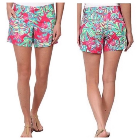 Lilly Pulitzer Pants - Lilly Pulitzer Callahan Shorts Jungle Tumble Palm